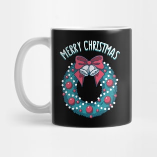 Merry Christmas (on black background) Mug